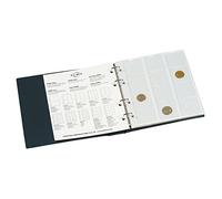 Leuchtturm 337964 Álbum para monedas Numis - 5 fundas para monedas de diferentes tamaños con 44, 34, 25, 17 mm de diámetro - azul