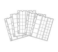 Leuchtturm 338347 Fundas para Monedas Numis Sortiment - Mezcla para Guardar Monedas de Ø 44, 34, 25, 17 mm - Paquete de 5