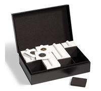 Leuchtturm 340969 Bandeja para 100 cápsulas de Monedas QUADRUM, Negro