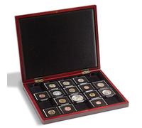 Leuchtturm 341012 Volterra DE Luxe - Cajón portamonedas con 20 Campos Cuadrados para cápsulas Quadrum y portamonedas de 50 x 50 mm