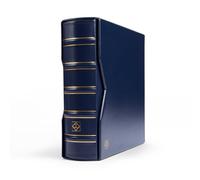 Leuchtturm 354422 Álbum para 200 Sobres de Primer día o Cartas en DIN Largo, In asete Protector - Azul