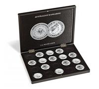 Leuchtturm 355190 Estuche Volterra para 20 Monedas de Plata Canguro Australiano en cápsulas - para 1 Oz/Onza