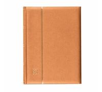 Leuchtturm 358060 Álbum para Sellos Comfort - DIN A4, 64 páginas, Papel Cristal, Cubierta Acolchada - Bronce