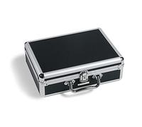 Leuchtturm 360207 Estuche para Monedas Cargo S6 - Estuche Protector para 112 Monedas - Negro/Plata - Varias bandejas