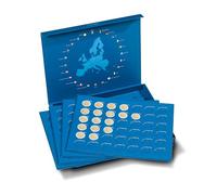 Leuchtturm 363941 Estuche para monedas Presso - Estuche robusto para 168 monedas de 2 euros con atractiva impresión en color