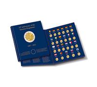Leuchtturm 365444 Álbum para monedas Presso Erasmus para monedas de 2 Euros 2022-23 compartimentos para monedas de 2 Euros