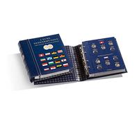 Leuchtturm 367371 Álbum para Monedas Vista, para Monedas conmemorativas alemanas de 2 Euros, Incl. Estuche Protector, Azul