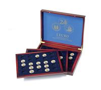 Leuchtturm 367919 Estuche para Monedas Volterra Trio Deluxe - para Monedas conmemorativas de 2 Euro de los Estados federados alemanes - sin cápsulas
