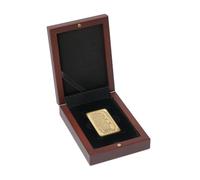 Leuchtturm 368375 Estuche para Monedas Volterra para 1x lingote de Oro 250 g - Aspecto Madera Caoba - 120 x 90 x 34 mm