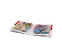 Leuchtturm 368642 TCG Album Pro Pequeño - con 20 fundas para 160 cartas coleccionables como Pokémon o Digimon, tapa dura roja y blanca