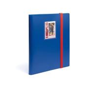 Leuchtturm Álbum TCG Slim 369506 – 20 fundas para 360 cartas coleccionables, tapa blanda azul-rojo