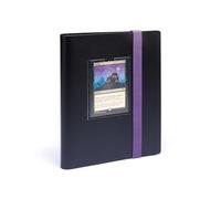 Leuchtturm 369510 TCG Album Slim Small - con 20 Fundas para 160 Cartas coleccionables como Pokémon, Lorcana - Tapa Blanda Negro-Morado
