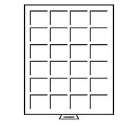 Leuchtturm 307311 Bandeja para Monedas 24 divisiones esquinadas hasta 42 mm Ø, Color Humo