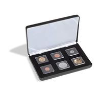 Leuchtturm Estuche NOBILE para 6 cápsulas QUADRUM Mini, Negro