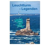 Leuchtturm-Legenden im Westen der Bretagne (Wandkalender 2026 DIN A2 hoch), CALVENDO Monatskalender: Die legendären Leuchttürme im Finistere