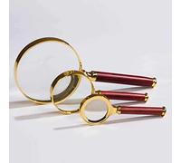 Leuchtturm Lupa de Mano de 3 Aumentos Mango de Madera de Rosal