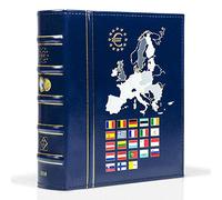 Leuchtturm Vista álbum Anual para Monedas de Euro 2022, con cajetín Protector, Azul