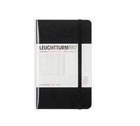LEUCHTTURM1917 316927 Libreta de direcciones Pocket (A6) 90 x 150 mm, Tapa Dura, Negro