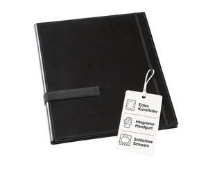 LEUCHTTURM1917 317520 Libreta de Pentagramas A4, con correa de mano, Negro
