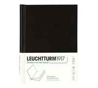 LEUCHTTURM1917 318056 Carpeta con clips de PEKA A4, hasta 150 hojas de papel, Negro, Formato vertical