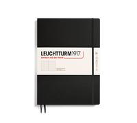 LEUCHTTURM1917 321149 Libreta Master Slim (A4+) 225 x 315 mm, Tapa Dura, 123 páginas numeradas, Negro, Puntos