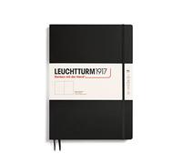 LEUCHTTURM1917 330754 Libreta Master Slim (A4+) 225 x 315 mm, Tapa Dura, 123 páginas numeradas, Negro, Lisa