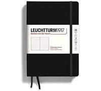 LEUCHTTURM1917 340833 Libreta Master Slim (A4+) 225 x 315 mm, Tapa Dura, 123 páginas numeradas, Negro, duelas