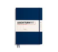 LEUCHTTURM1917 342928 Libreta Master Slim (A4+) 225 x 315 mm, Tapa Dura, 123 páginas numeradas, Azúl Marino, Lisa