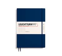 LEUCHTTURM1917 342929 Libreta Master Slim (A4+) 225 x 315 mm, Tapa Dura, 123 páginas numeradas, Azúl Marino, Puntos