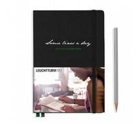 LEUCHTTURM1917 343552 Some Lines A Day, Libro de 5 años, Medium A5, Tapa Dura, 5 years Memories, Negro