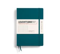 LEUCHTTURM1917 359696 Libreta de notas Medium (A5) tapas duras, 251 páginas numeradas, pacific green, puntos