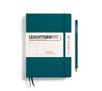 LEUCHTTURM1917 359698 Libreta de notas Medium (A5) tapas duras, 251 páginas numeradas, pacific green, lisa