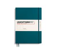 LEUCHTTURM1917 359791Libreta de notas Master Slim (A4+) tapas duras, 123 páginas numeradas, pacific green, lisa