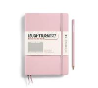 LEUCHTTURM1917 361575 Libreta Medium (A5) 145 x 210 mm, Tapa Dura, 251 páginas numeradas, Powder, Cuadriculada