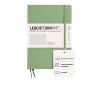 LEUCHTTURM1917 361582 Libreta de notas Medium (A5) tapas duras, 251 páginas numeradas, sage, líneas