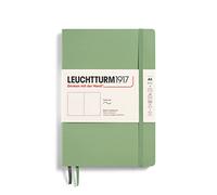 LEUCHTTURM1917 361593 Libreta de notas Medium (A5) tapas blandas, 123 páginas numeradas, lisa, sage