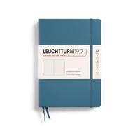LEUCHTTURM1917 363334 Libreta de notas Medium (A5) tapas duras, 251 páginas numeradas, Stone Blue, puntos
