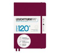 LEUCHTTURM1917 363535 Libreta de notas Medium (A5), EDITION 120, Tapas duras, 203 páginas numeradas, Port Red, Puntos