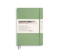 Leuchtturm1917 363927 Cuaderno Composición (B5), tapa blanda, 123 páginas numeradas, salvia, rayado