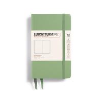 LEUCHTTURM1917 363943 Libreta Pocket (A6) 90 x 150 mm, Tapa Dura, 187 páginas numeradas, Sage, Lisa