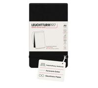 LEUCHTTURM1917 364411 Bloc de notas Pocket (A6) 90 x 150 mm, Tapa Dura, 184 páginas numeradas, Negro, Puntos