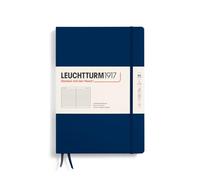 LEUCHTTURM1917 366179 Libreta Composition (B5) 178 x 254 mm, Tapa Dura, 219 páginas numeradas, Azúl Marino, Lineas