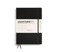 LEUCHTTURM1917 366184 Libreta Composition (B5) 178 x 254 mm, Tapa Dura, 219 páginas numeradas, Negro, Puntos