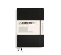 LEUCHTTURM1917 366186 Libreta Composition (B5) 178 x 254 mm, Tapa Dura, 219 páginas numeradas, Negro, Cuadriculada