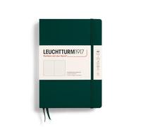 LEUCHTTURM1917 367255 Libreta Medium (A5) 145 x 210 mm, Tapa Dura, 251 páginas numeradas, Forest Green, Puntos