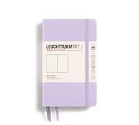 LEUCHTTURM1917 368145 - Cuaderno de bolsillo (A6), tapa dura, 187 páginas numeradas, Lilac, blanco