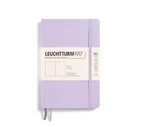 LEUCHTTURM1917 368155 Libreta Paperback (B6+) 125 x 190 mm, Tapa Blanda, 123 páginas numeradas, Lilac, Lisa