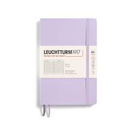 LEUCHTTURM1917 368157 Libreta Paperback (B6+) 125 x 190 mm, Tapa Blanda, 123 páginas numeradas, Lilac, Lineas