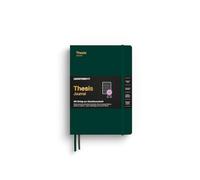 LEUCHTTURM1917 369206 Diario de tesis mediano (A5), tapa dura, verde bosque, inglés, perfecto para trabajos académicos y tesis