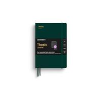 LEUCHTTURM1917 369206 Diario de tesis mediano (A5), tapa dura, verde bosque, inglés, perfecto para trabajos académicos y tesis